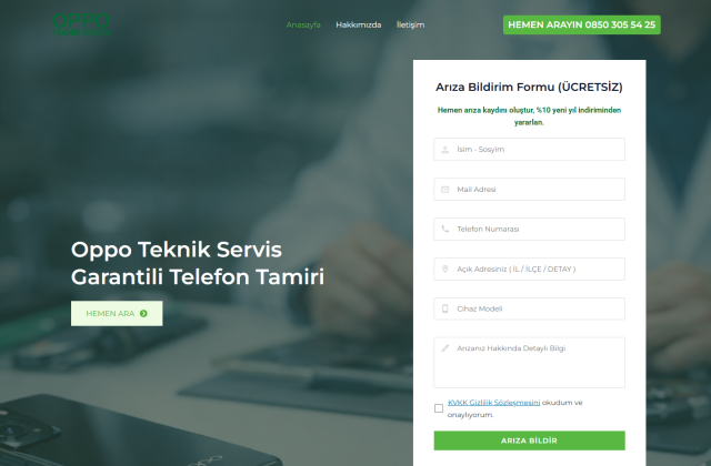 Oppo Teknik Servis - Ozgur Armutlu Web Design